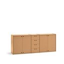 Komoda v prírodnej farbe 197x80x40 cm Wally – Teulat