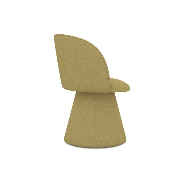 Čalúnené jedálenské kreslo v horčicovej farbe Maia – Makamii-image-2