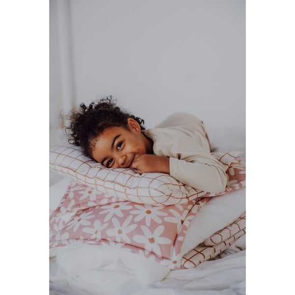 Ružová súprava do postieľky Blush Daisies – Malomi Kids-image-4