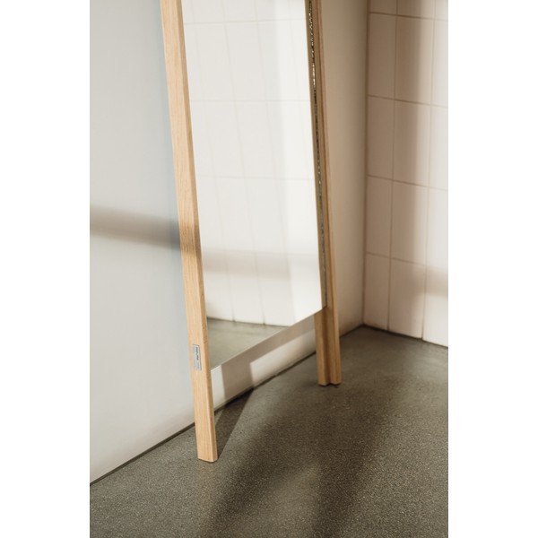 Stojacie zrkadlo s dreveným rámom 49x166 cm Lun – noo.ma-image-2