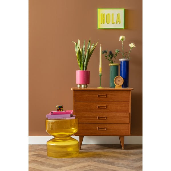 Sklenený okrúhly odkladací stolík ø 35 cm Doble  – Leitmotiv-image-2