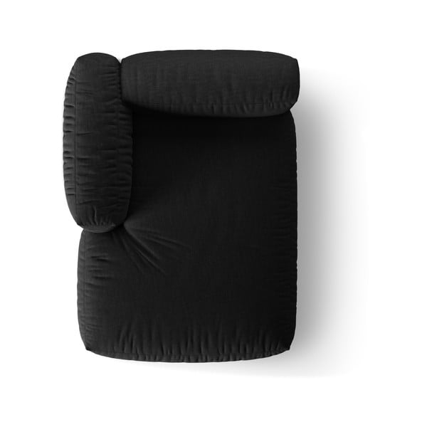 Čierny modul pohovky (ľavý roh) Martina – Micadoni Home-image-4