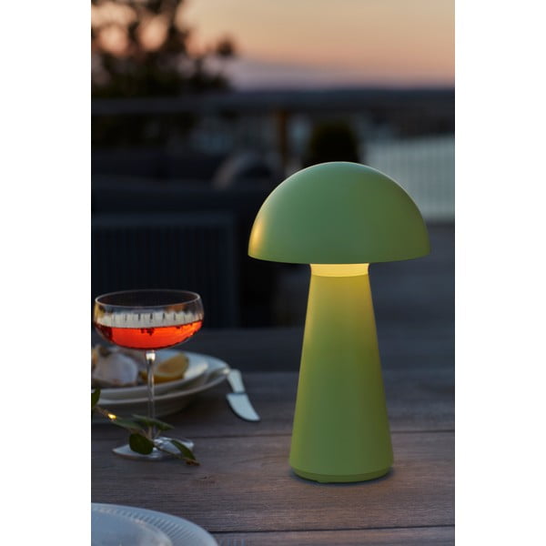 Zelená LED stolová lampa na diaľkové ovládanie (výška 28 cm) Sam – Sirius-image-1