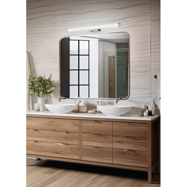 LED nástenné svietidlo v lesklo striebornej farbe Mattimo – Trio-image-1