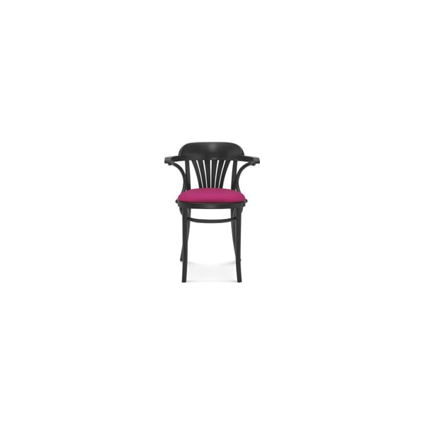 Drevená stolička s ružovým čalúnením Fameg Mathias
