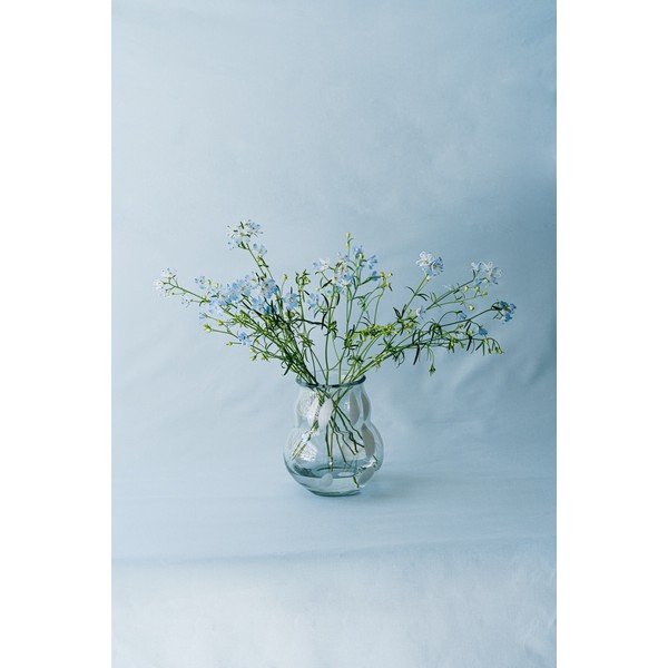 Biela sklenená ručne vyrobená váza (výška  22 cm) Dam – noo.ma-image-3