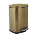 Nášľapný oceľový odpadkový kôš v matne zlatej farbe 5 l Akira – Spirella