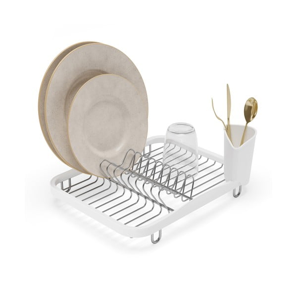 Biely oceľový odkvapkávač 36x28 cm Sinkin – Umbra