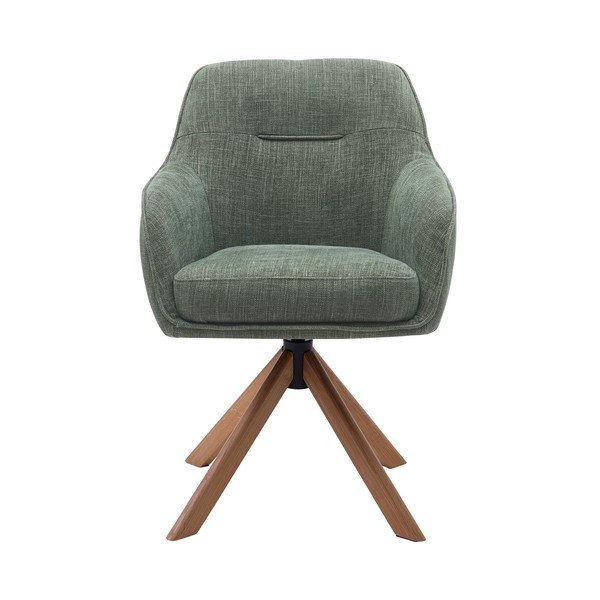 Zelené čalúnené jedálenské kreslá v súprave 2 ks Avola – Unique Furniture-image-4