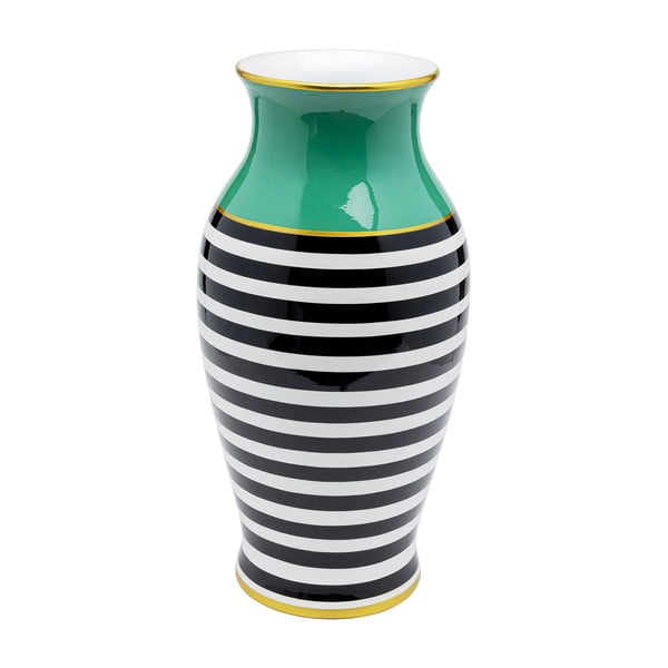 Pruhovaná váza Kare Design Stripes Horizontal, výška 52 cm