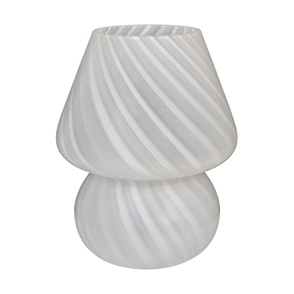 Biela LED stolová lampa so skleneným tienidlom (výška  19,5 cm) Alton – House Nordic