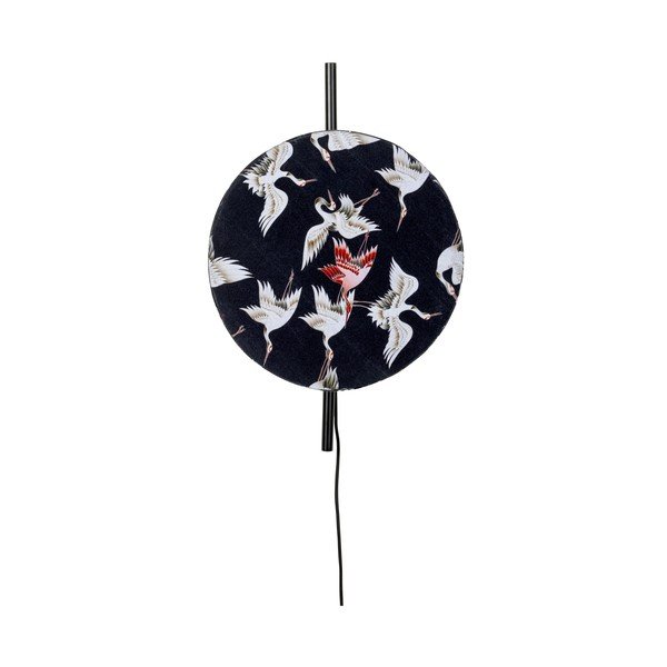 Čierne nástenné svietidlo Jaylee – White Label