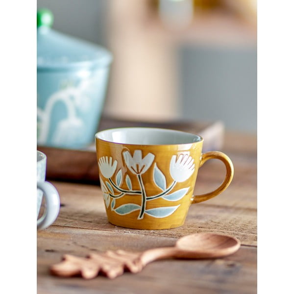 Okrovožltý hrnček z kameniny 255 ml Tangier – Bloomingville-image-1