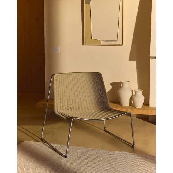 Béžové záhradné kreslo Tavari – Kave Home-image-2
