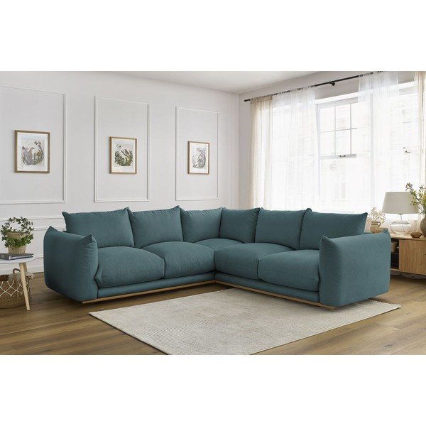 Modrá rohová pohovka Ernest – Bobochic Paris-image-1