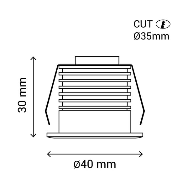 Čiernobiele LED bodové svietidlo ø 4 cm – SULION-image-3