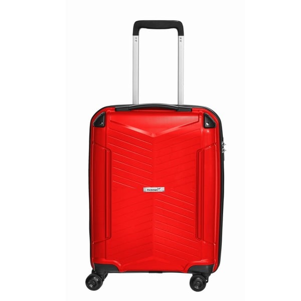 Červený cestovný kufor Packenger, 33 l