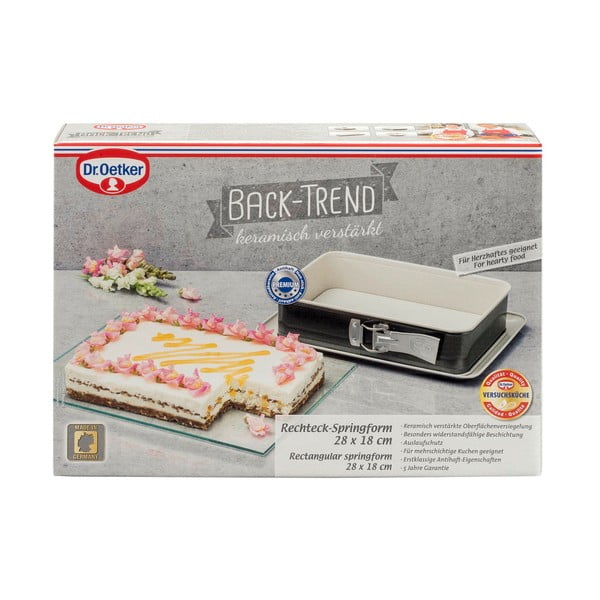 Oceľová forma na pečenie s keramickým povrchom Dr. Oetker, 28 x 18 cm-image-2