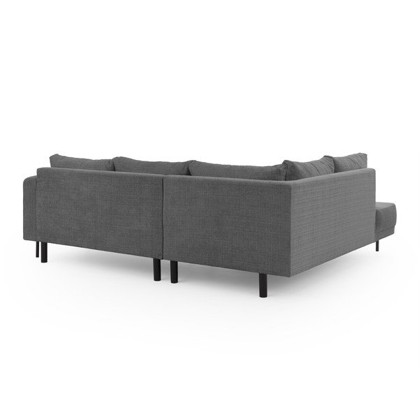 Tmavosivá ženilková rohová pohovka (ľavý roh/do L) Mauris  – Ropez-image-3