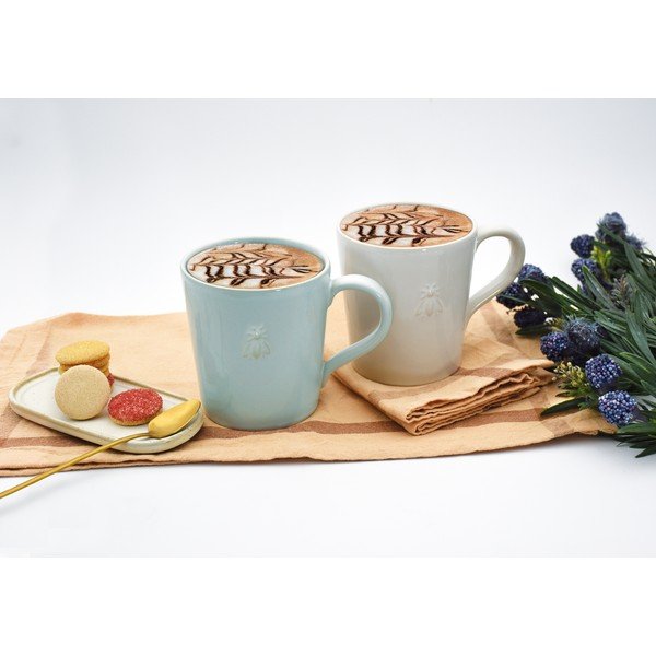 Krémovobiely kameninový hrnček 520 ml Abeille – La Rochére-image-2