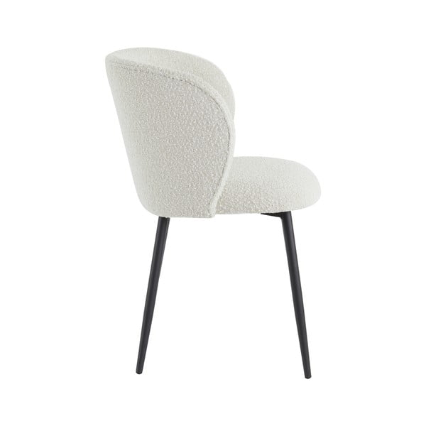 Biele čalúnené jedálenské kreslo Elyna – Light & Living-image-2