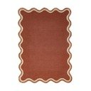 Ručne tkaný koberec s prímesou vlny v terakotovej farbe 160x230 cm Rivo Wool – Flair Rugs