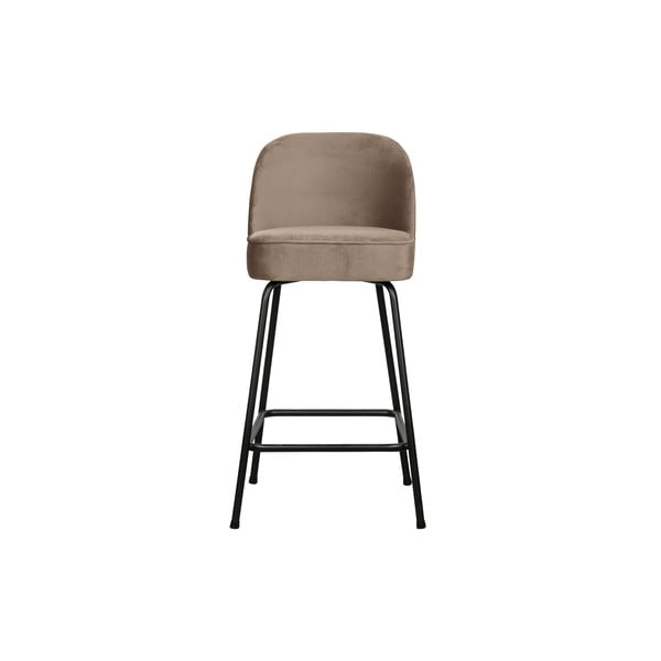 Béžová zamatová barová stolička 89 cm Vogue – BePureHome