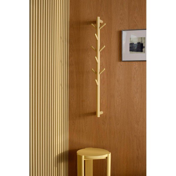 Svetložltý nástenný vešiak z borovicového dreva 21 cm Eddison – Jotex-image-1