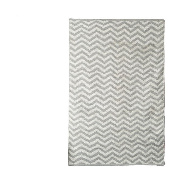 Sivý koberec TJ Serra Zigzag, 100x120cm