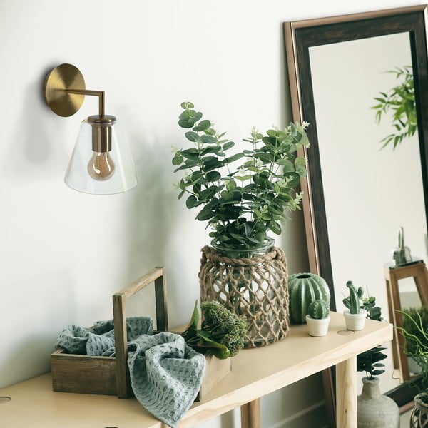 Nástenné svietidlo v bronzovej farbe SULION Gasby, ø 16 cm-image-2