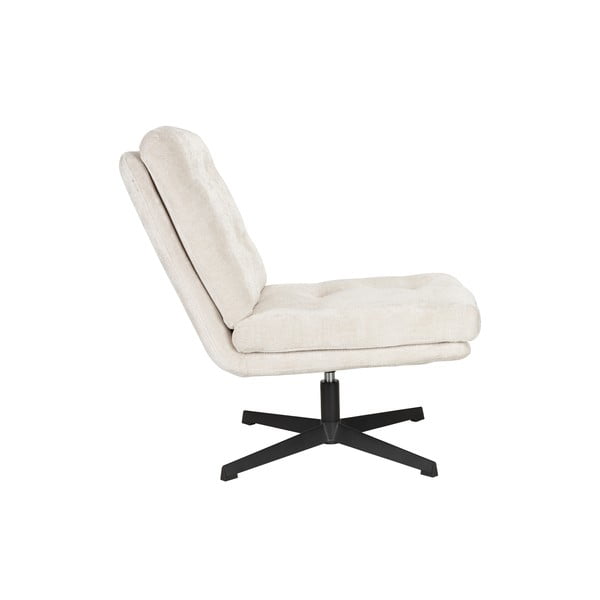 Krémové otočné kreslo Kai – White Label-image-2