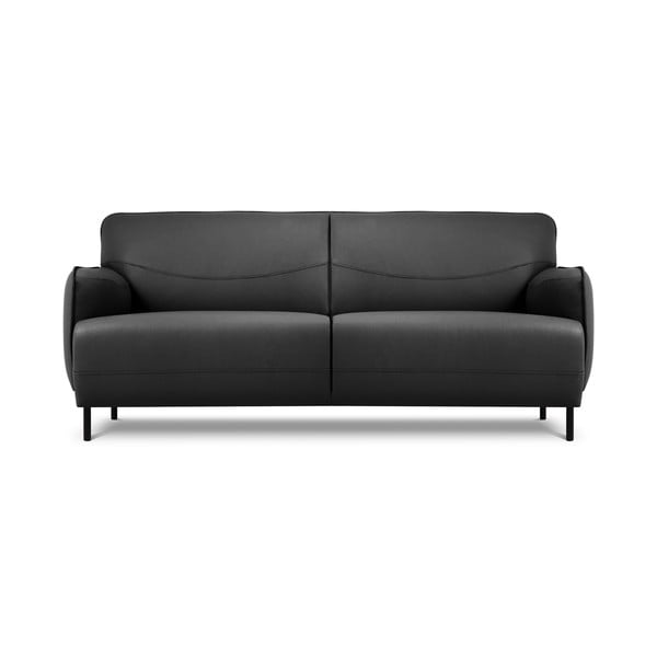 Tmavosivá kožená pohovka Windsor & Co Sofas Neso, 175 x 90 cm