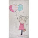 Ružový/slonovinový prateľný detský koberec 80x120 cm Girl & Baloons – Vitaus