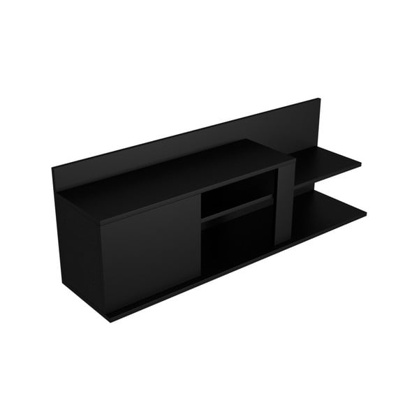 Černý TV stolík Marshall, šírka 120 cm