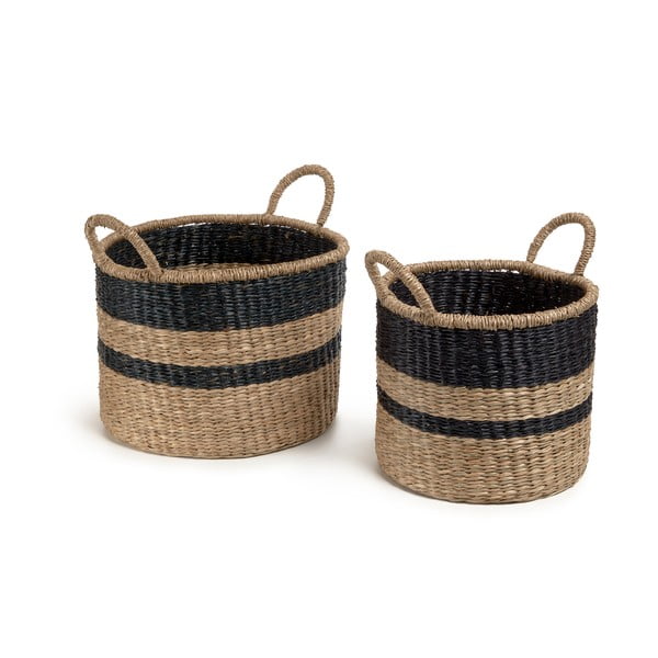 Košíky z morskej trávy v súprave 2 ks Nydia - Kave Home