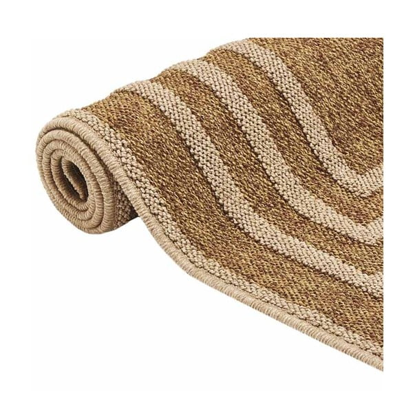 Hnedý vonkajší koberec Floorita Border, 160 × 230 cm-image-2