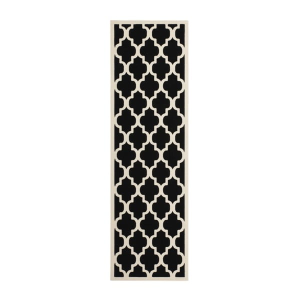 Čierny koberec Kayoom Maroc 2087, 80 x 150 cm