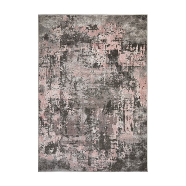 Sivo-ružový koberec Flair Rugs Wonderlust, 80 x 300 cm