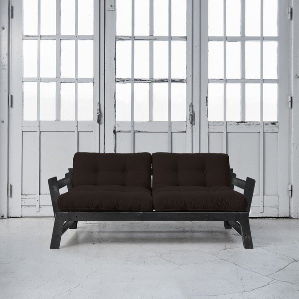 Rozkladacia pohovka Karup Step Black/Brown-image-1