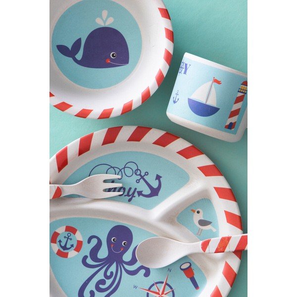 Bambusová detská jedálenská súprava 5 ks Eden – Premier Housewares-image-2