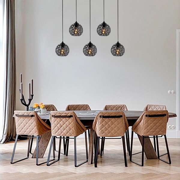 Čierne závesné svietidlo ø 17 cm Fellini – Opviq lights-image-2