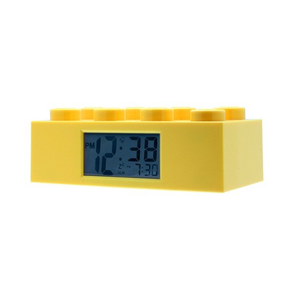 Žlté hodiny s budíkom LEGO® Brick-image-1