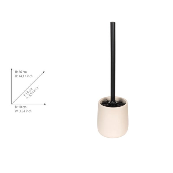 Krémová keramická WC kefa Margo – Allstar-image-1