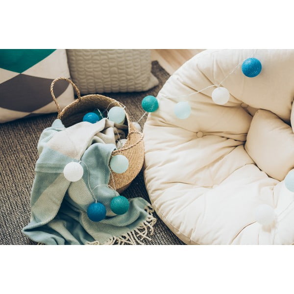 Béžovo-ružová svetelná reťaz s LED žiarovkami LUKKA, 30 svetielok-image-4