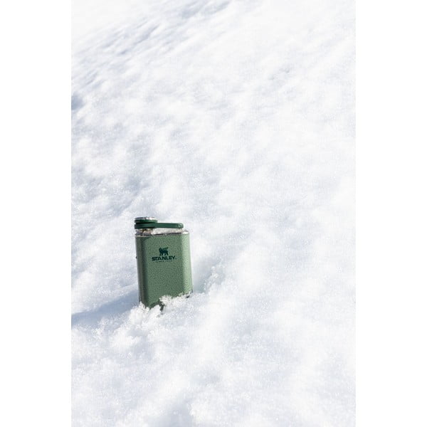 Zelená ploskačka z nehrdzavejúcej ocele 230 ml Easy-Fill Wide Mouth Flask Hammer Tone Green – Stanley-image-1