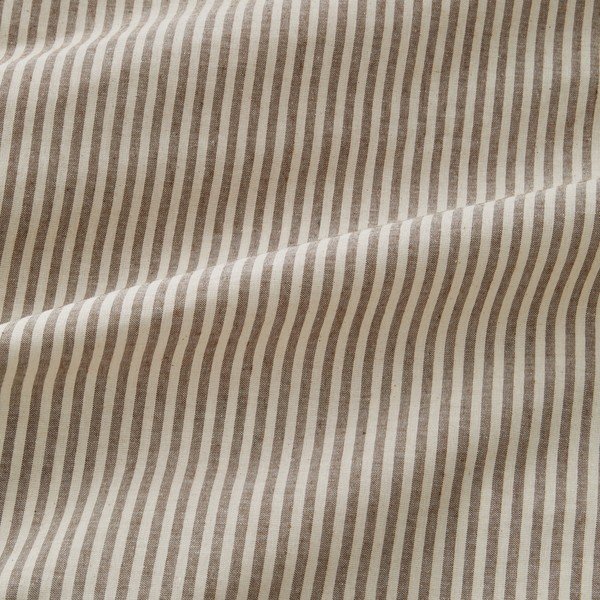 Taupe obliečky na jednolôžko 135x200 cm Cotton Rich Narrow Woven Stripe – Pineapple Elephant-image-3