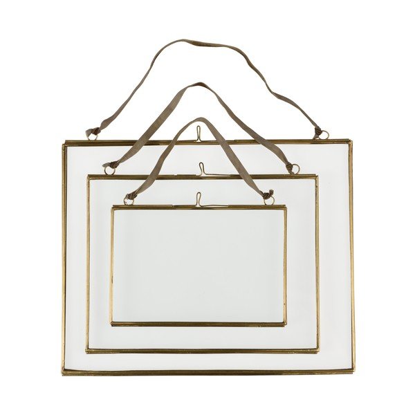 Kovový rámček na stenu v zlatej farbe 20x15 cm – Rex London-image-3