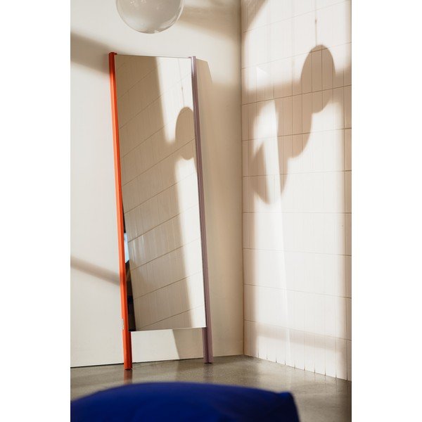 Stojacie zrkadlo s dreveným rámom 49x166 cm Lun – noo.ma-image-3