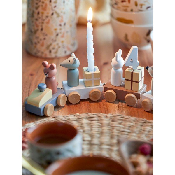 Dekoratívny narodeninový vláčik na sviečky Bloomingville B-Day Train-image-1