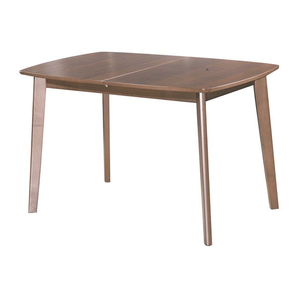 Rozkladací jedálenský stôl Teo, 120-150 cm, tmavý